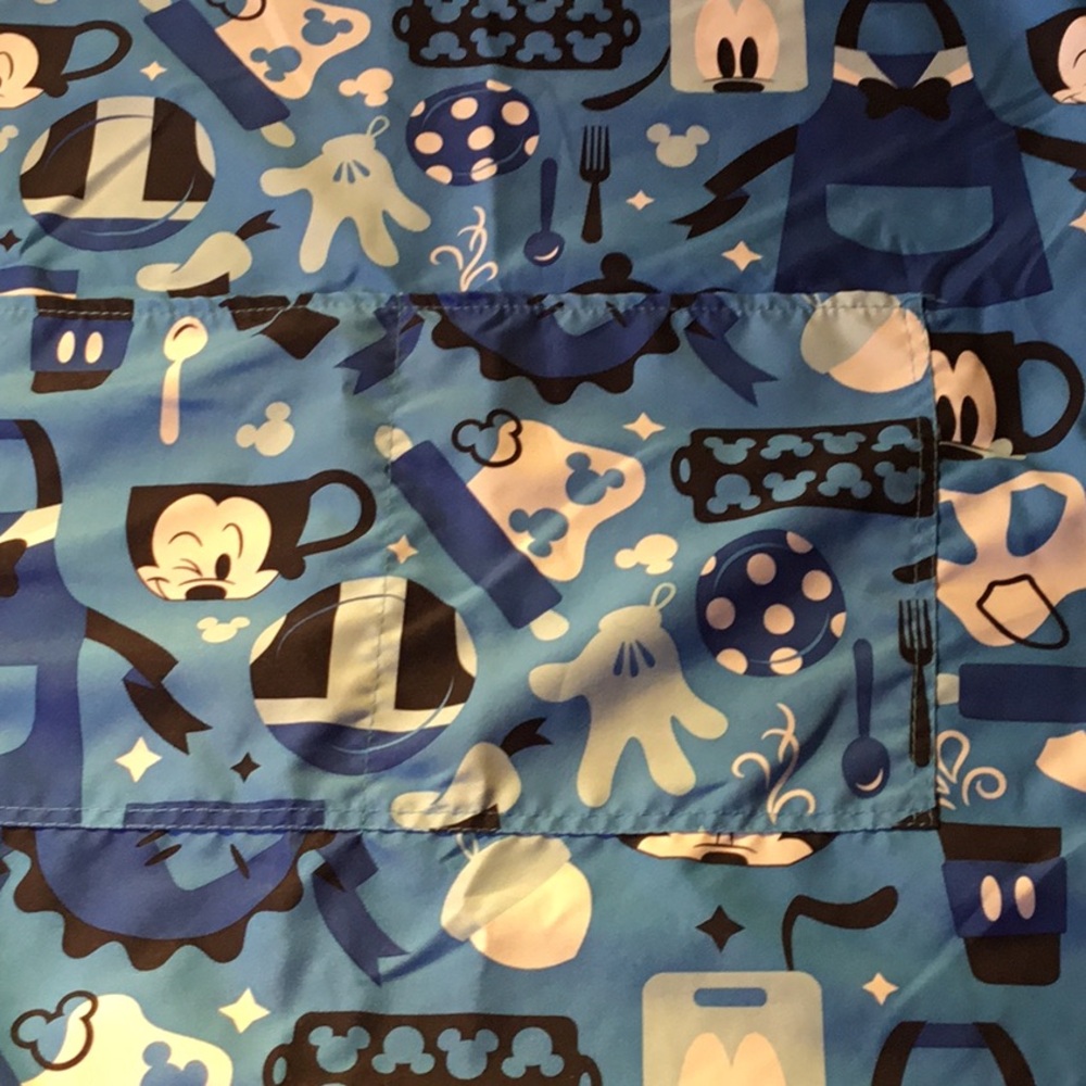 Disney Parks Mickey Mouse Adult Blue Kitchen Apron - Picture 6 of 14